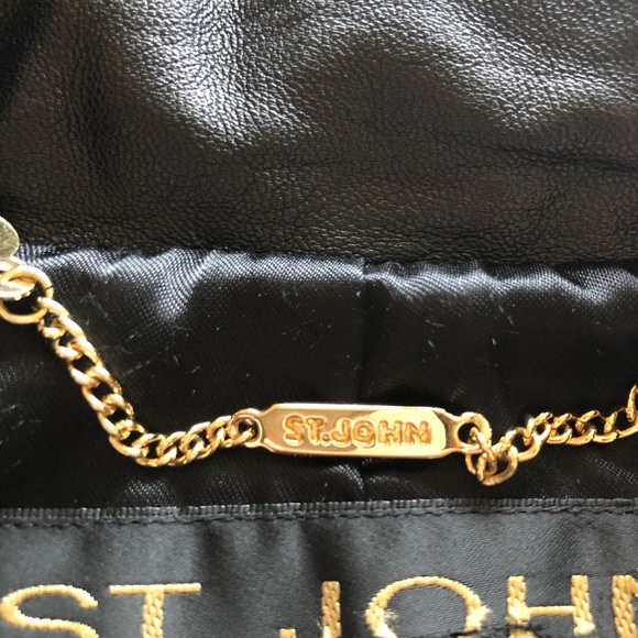 St. John Collection Soft Leather Moto Jacket XS - Picture 3 of 11